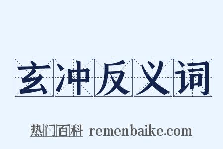 玄冲反义词是什么意思的图片